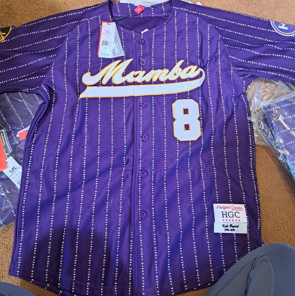 Kobe Bryant Pinstripe Button Down Jersey